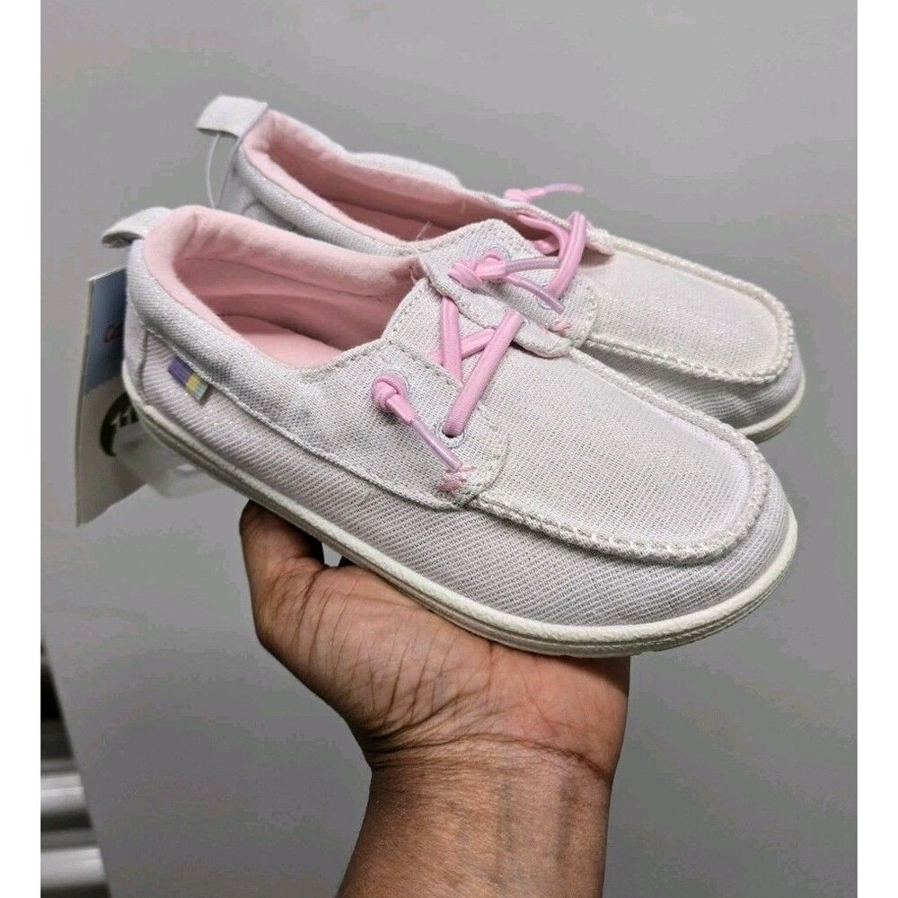 Cat & Jack Toddler Bobby Slip-On Sneakers Cream SIZE 11 - Picture 2 of 2